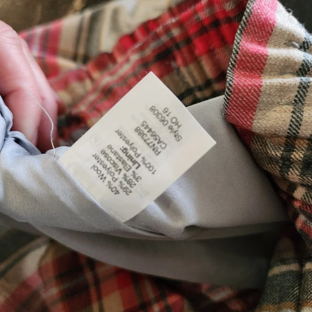 J. Crew Plaid Sidewalk Skirt Women Sz 14‎ (32